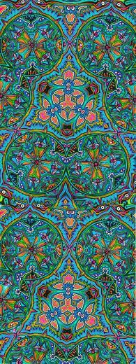 Hippie Background American Pattern