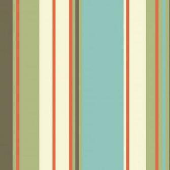 Poppins Stripe Teal Orange