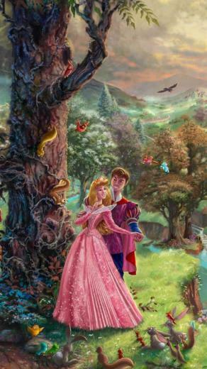 Thomas Kinkade Sleeping Beauty Wallpaper iPhone