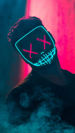 Neon Madness iPhone Wallpaper Cool Background For