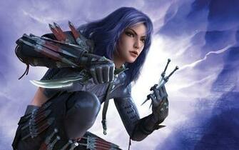 Fantasy Girl Assassin Wallpaper Stock