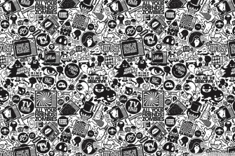 Black And White Cartoon Wallpaper Group