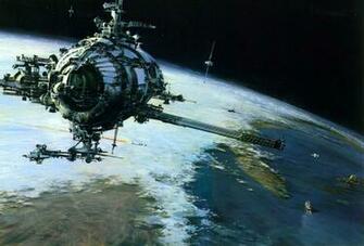 Future Spaceship Sci Fiction Selection Earth Space Planets Desktop