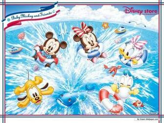 Mickey And Friends Summer Fun Disney Wallpaper