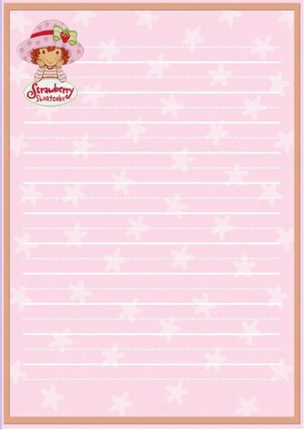 Strawberry Shortcake Stationery Fan Art