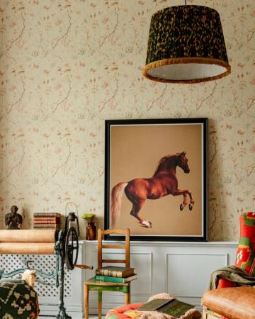 Grandma S Tapestry Bluewash Wallpaper