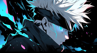 Satoru Gojo Acid Blue Eyes Wallpaper By Patrika