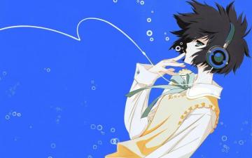 Anime Headphones Wallpaper HD Widescreen Photo Character
