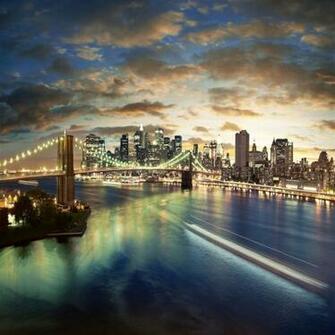 City Brooklyn Bridge iPad Air Wallpaper iPhone