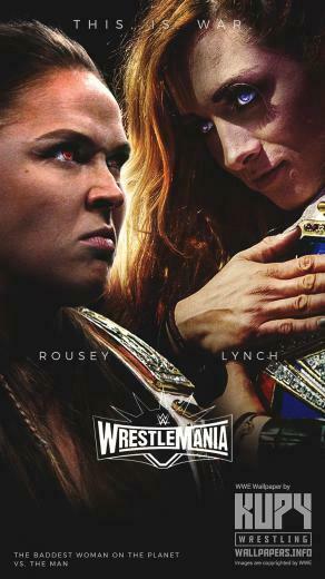 Ronda Rousey Vs Becky Lynch Wrestlemania Wallpaper Kupy