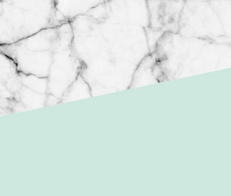 Real White Marble Half Pastel Mint Green Wallpaper