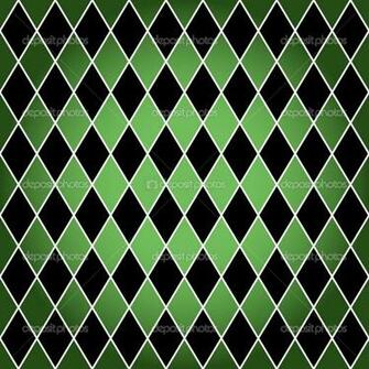Harlequin Pattern Wallpaper Green