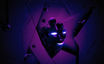 Neon Purple Background Wallpaper