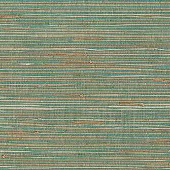 Aqua Grasscloth Keiko Kenneth James Wallpaper