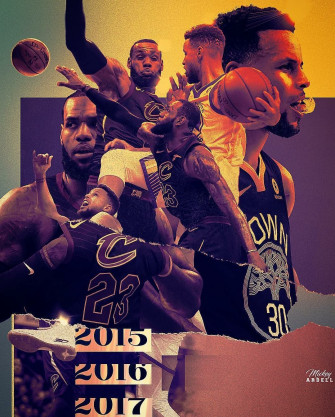 Lebron James And Stephen Curry Edit Wallpaper