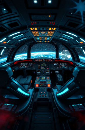 Millenium Falcon Cockpit Wallpaper
