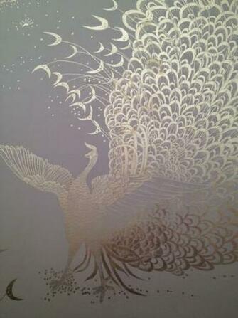 Gournay Gold Chalk Grey Wallpaper Chinoiserie And Pi