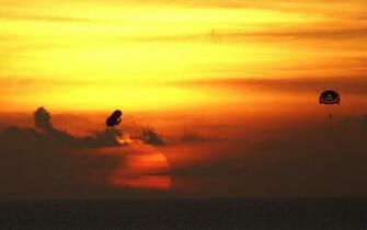 Sunset Photos Widescreen Desktop Wallpaper Ocean