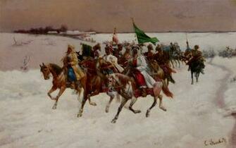 The Wedding Procession Russian Art Wallpaper Image