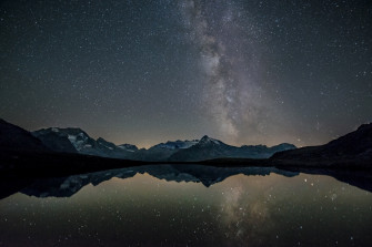 Wallpaper Milky Way Lake Desktop