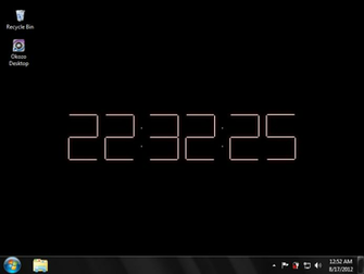 3d Digital Clock Wallpaper Screenshot