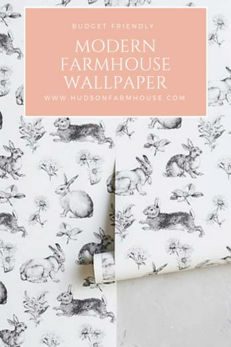 Modern Farmhouse Wallpaper That S Budget Friendly