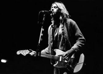 Kurt Cobain Background Wallpaper Guitare