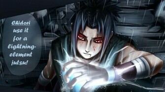 Sasuke With Chidori Hq Wallpaper