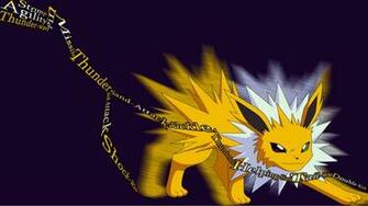 Dark Jolteon Wallpaper Typography