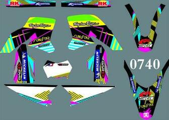 Styles Team Graphics Background Decals Stickers For Yamaha