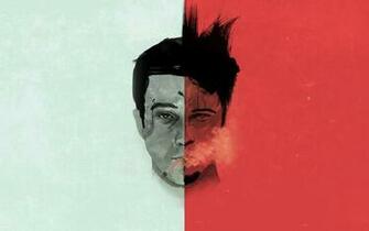 Fight Club Edward Norton Brad Pitt Art Stock Photos Image