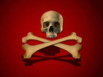Lea Michele Skull Crossbones Wallpaper