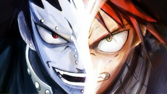 Natsu Dragneel Vs Gajeel Redfox Wallpaper HD Anime A058