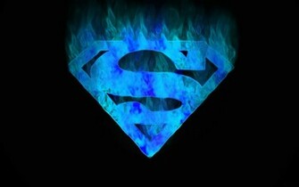 Blue Superman Symbol Desktop Wallpaper