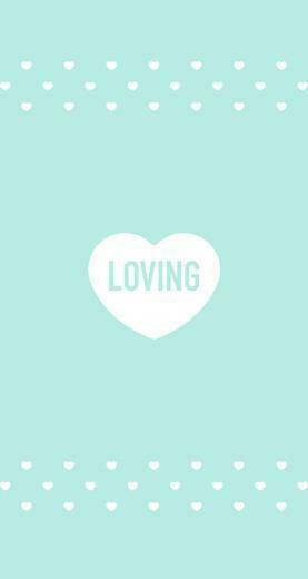 Mint Green Line Deco iPhone Wallpaper