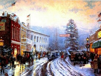 Christmas Image Scene Wallpaper Photos