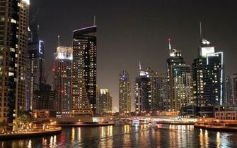 Dubai City Night Wallpaper