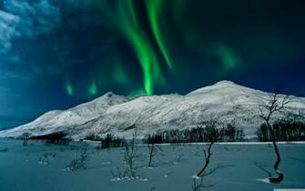Aurora Borealis Tromso Norway Ultra HD Desktop Background