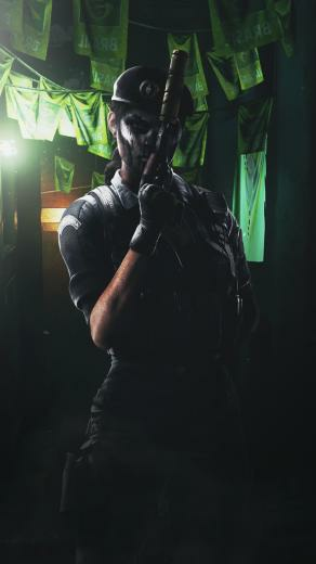 Caveira Phone Wallpaper Rainbow6