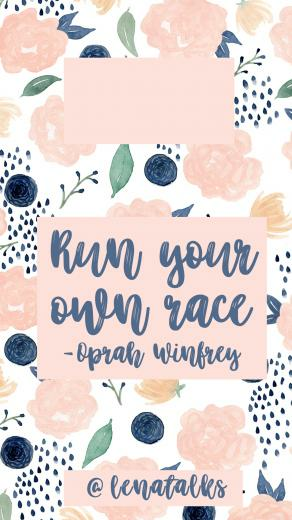 Run Your Own Race Oprah Winfrey Quote iPhone Wallpaper H Tt Rk Pek