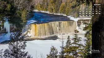March Calendar Desktop Wallpaper Tahquamenon Falls Picture