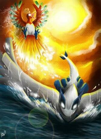 Ho Oh And Lugia By Nahlarys Deviantart