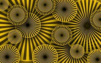 Hypnotic Rays On Circles Wallpaper Abstract