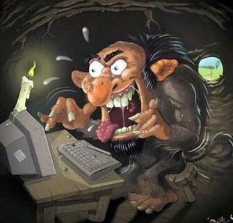 Funny Old Troll Wallpaper Mela