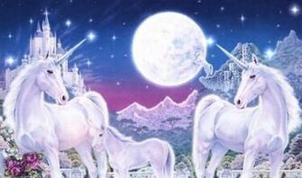 Full Moon And Star Filled Night Desktop Wallpaper