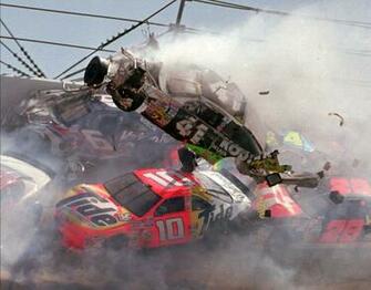 Nascar Illustration Crash Race Cars HD Wallpaper