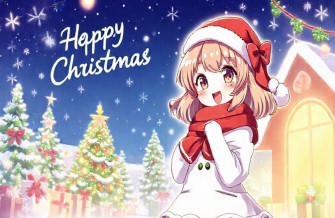 Gacha Christmas Girl Wallpaper