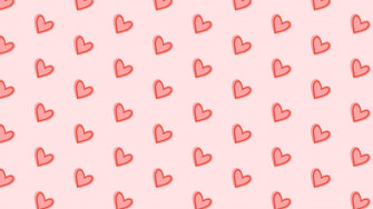 Pink Aesthetic Tiny Hearts Valentines Day Desktop