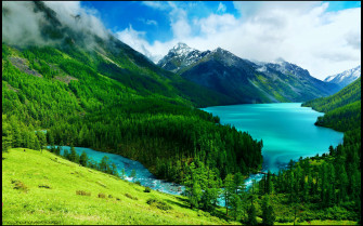 Mountain Lake Wallpaper HD