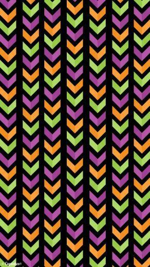 Chevron Fall Autumn Purple Black Green Orange Caught My Eye In